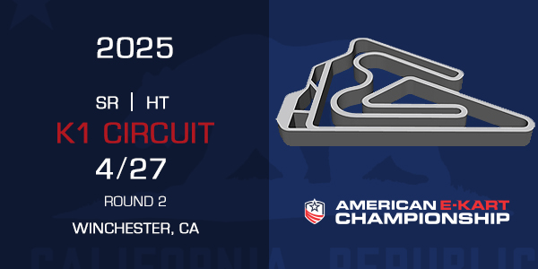 graphic showing k1 circuit track layout for round 2 with date of 4/27